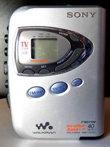 lot 56 image: VINTAGE Sony Walkman WM-FX290 Digital Tuning TVWeather FMAM Stereo Cassette - Silver