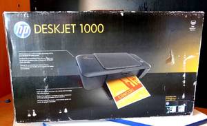 lot 86 image: UNOPENEDSEALED - HP Deskjet 1000 Standard Inkjet Printer J110A
