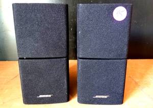 lot 95 image: Bose - Swiveling Double Cube Speakers (BLACK)