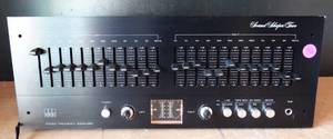 lot 96 image: Vintage ADC Sound Shaper Two Stereo Frequency Equalizer EQ - POWER TESTED GOOD