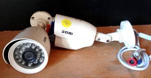 lot 100 image: (LOT OF 2) Zosi Security Cameras - Model ZG2521A