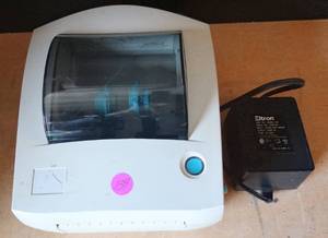 lot 139 image: Eltron 120553-001 UPS Label printer LP2442PSA wPower Supply $$