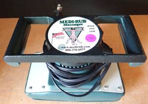 lot 140 image: Medi-Rub 2000 Plus Body Massager 2 Speed Chiropractic Pro Massage Therapy - TESTEDWORKS