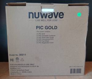 lot 144 image: NEW Nuwave PIC Gold 12 Portable Precision Induction Cooktop, Model 30211