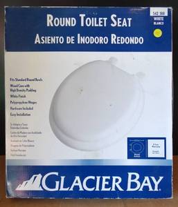 lot 152 image: NEW GLACIER BAY ROUND TOILET SEAT - MODEL 542 188