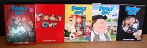 lot 186 image: FAMILY GUY COMPLETE SEASONS 5-9 (DVD COLLECTION)