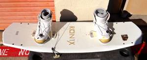 lot 188 image: RONIX SNOWBOARD WITH BOOTS AND BINDINGS $$$