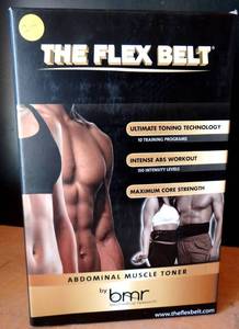 lot 219 image: The FLEX BELT Electronic Abdomnial Workout Muscle Toner NEWSEALED - $$