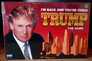 lot 238 image: 2004 Parker Brothers Trump the Board Game NEW, SEALED