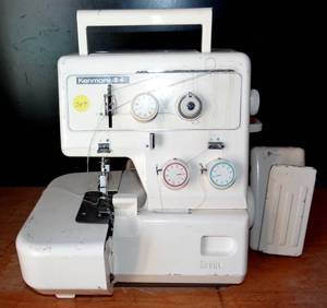 lot 247 image: VINTAGE Sears Kenmore Overlock Serger 34 Model 385 $$$