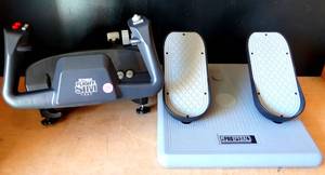 lot 275 image: CH PRODUCTS Bundle Flight Sim Yoke  Pro Pedals $$