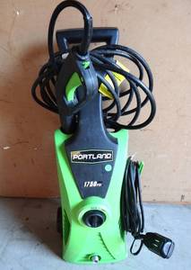 lot 310 image: PORTLAND 1750 PSI 1.3 GPM Corded Electric Pressure Washer - POWER TESTEDWORKS $$$