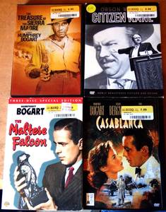 lot 314 image: CLASSIC DVD COLLECTION - HUMPREY BOGART X3 & CITIZEN KANE