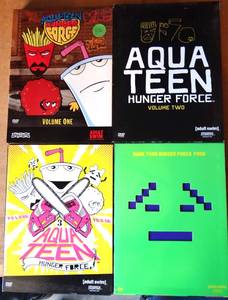 lot 316 image: Aqua Teen Hunger Force Vols 1-4 Lot Adult Swim (DVD)
