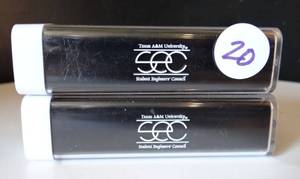 lot 20 image: PAIR OF PORTABLE POWER BANK STICKS
