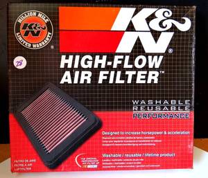 lot 28 image: K&N 33-2287 (Ford 2005-2008) High Performance Replacement Air Filter - NEW IN BOX
