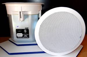 lot 46 image: Klipsch Contractor IC-6T In-Ceiling Speaker (X2)
