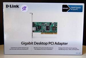 lot 58 image: NEW IN BOX - Dlink Gigabit PCI Adapter