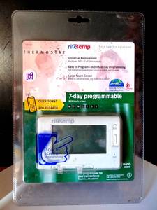lot 109 image: BIG $$$ ITEM - RiteTemp 8030c Touchscreen 7-Day Programmable Thermostat - NEW $$$