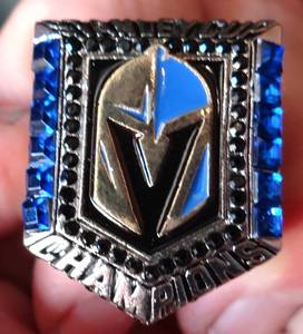 lot 141 image: 2018 Vegas Golden Knights Championship Ring - #29 MARK ANDRE FLUERY REPLICA - SIZE 12
