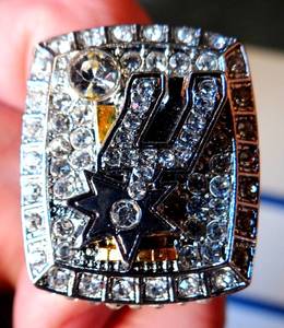 lot 145 image: Tim Duncan - 2014 San Antonio Spurs Replica Championship Ring - SIZE 13
