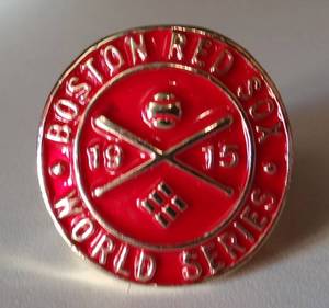 lot 148 image: BOSTON RED SOX 1915 M.L.B WORLD SERIES CHAMPIONSHIP REPLICA RING BABE RUTH - SIZE 10