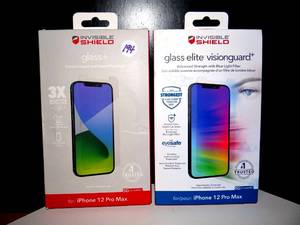 lot 194 image: Invisible Shield Screen Protector for iPhone 12 Pro Max (x2)