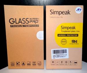 lot 197 image: ASSORTMENT OF PROTECTIVE CELL PHONE GLASS - SEE PICS FOR SPECS