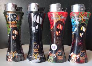lot 203 image: YOUNG MONEY 6 LIGHTER W STAINLESS BOTTLE OPENER BOTTOM (X4)