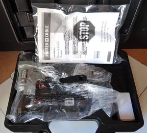 lot 213 image: PORTER CABLE PIN138 23GA MICRO PIN NAILER KIT. 58 TO 1-38 CAPACITY - APPEARS UNUSED IN HARD CASE $$$