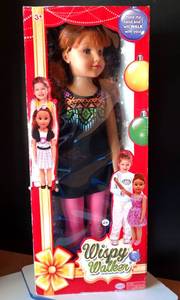 lot 219 image: NEW WISPY WALKER 27 WALKING DOLL BY UNEEDA DOLL $$