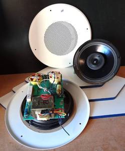 lot 229 image: ATLAS SOUND CEILING MOUNT 8 EAW SPEAKERS - NEVER USEDAS NEW (2 X MONEY)