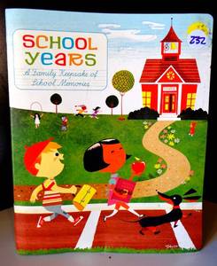 lot 232 image: SCHOOL YEARS - HISTORY PAGES - KEEPSAKE BOOK FOR PHOTOS AND MEMORIES THROUGH THE SCHOOL GRADES