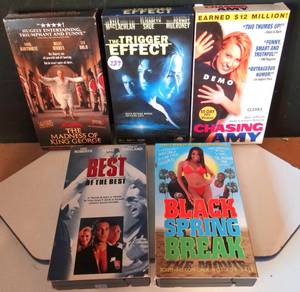 lot 239 image: ASSORTMENT OF VIDEO CASSETTE AS SHOWN