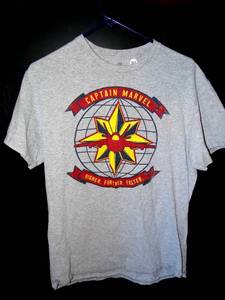 lot 263 image: MARVEL CAPTAIN MARVEL T-SHIRT  SIZE MEDIUM