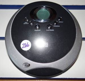 lot 266 image: Durabrand Portable Compact Disc Player CD-895 Discman CD