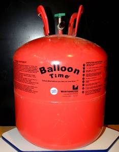 lot 282 image: BALLOON TIME HELIUM TANK (EMPTY)