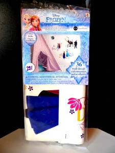 lot 291 image: 36 New Disney FROZEN ANNA ELSA OLAF Wall Decals Stickers Bedroom Decor Removable - NEW