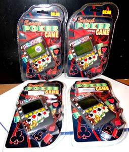 lot 295 image: LOT OF 4 - SUPERB POKER HANDHELD DIGITAL GAME - NEW