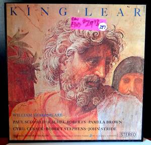 lot 297 image: RARE King Lear Howard Sackler Shakespeare Recording Society 4 Record Album Vinyl - $$