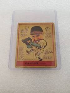 lot 41 image: Goudy - Bob Feller - baseball card - Authenticity unknown