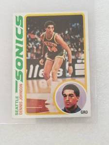 lot 16 image: Topps - 1978 Dennis Johnson - basketball card - Authenticity Unkown