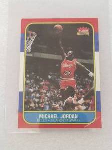 lot 3 image: Fleer - 1986 Michael Jordan - basketball card - Authenticity Unknown