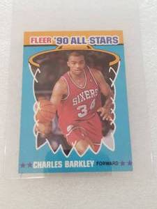 lot 142 image: Fleer - 1990 Charles Barkley - basketball card - Authenticity Unknown