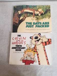 lot 54 image: Selection of 2 Calvin & Hobbs books