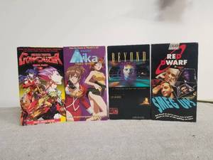lot 57 image: Selection of VHS tapes - Red Dwarf, Beyond, Aika, and Gowcaizer