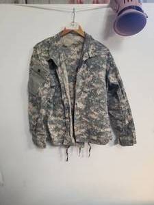 lot 74 image: Army issued Camo shirt and pants