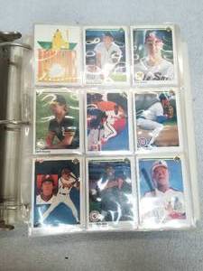 lot 102 image: Binder full of 1990 Upper deck baseball cards