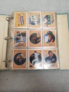 lot 226 image: Binder full of Baseball cards - varies brands and years