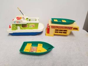 lot 133 image: Selection of vintage Fisher Prices toys